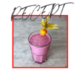 Pure Eiwit shake met blauwe bessen