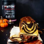 Keto pompoen marmer cake